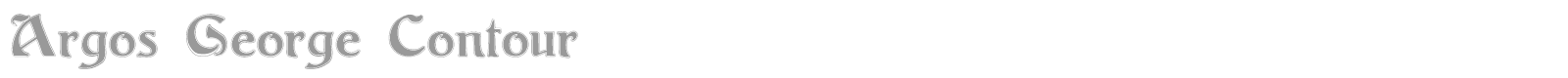 Argos Geo font preview